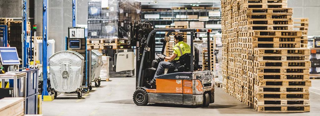 Forklift driver In warehouse LGI Glossary B