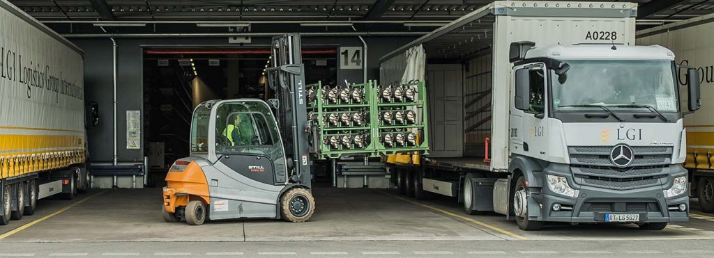 Forklift fills LGI Truck - Glossary F