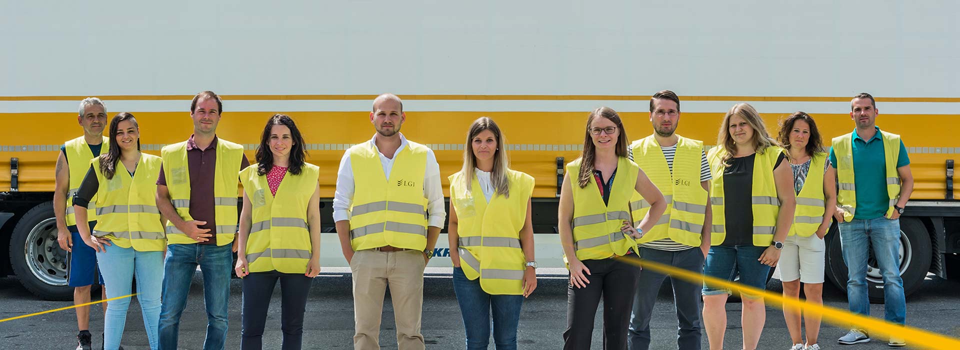 LGI Team infront of truck